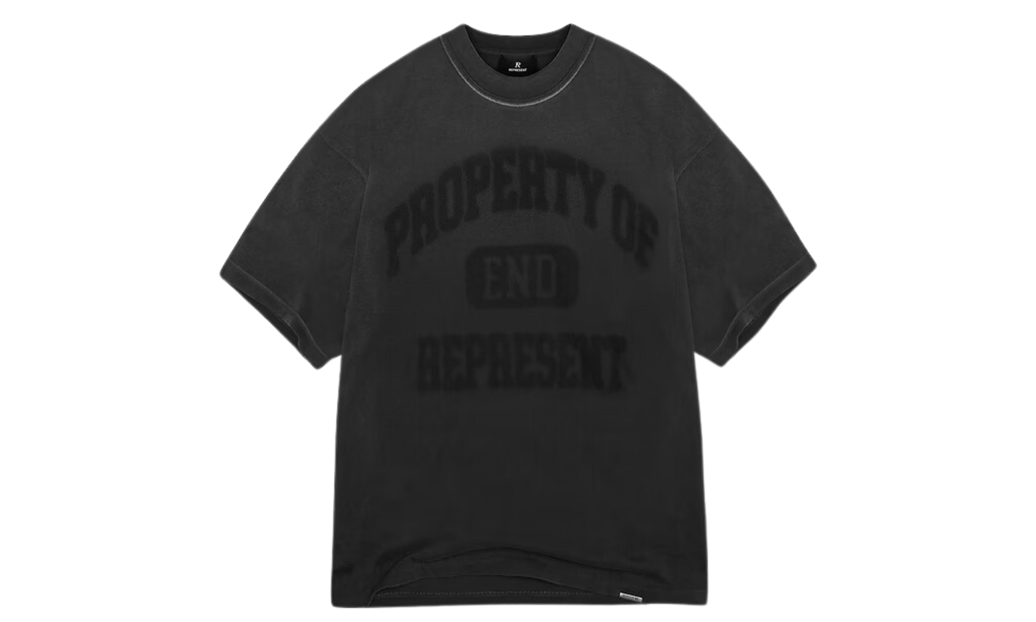 Tričko Represent X End Property Of T-Shirt - Stained Black - SneakerDefinition