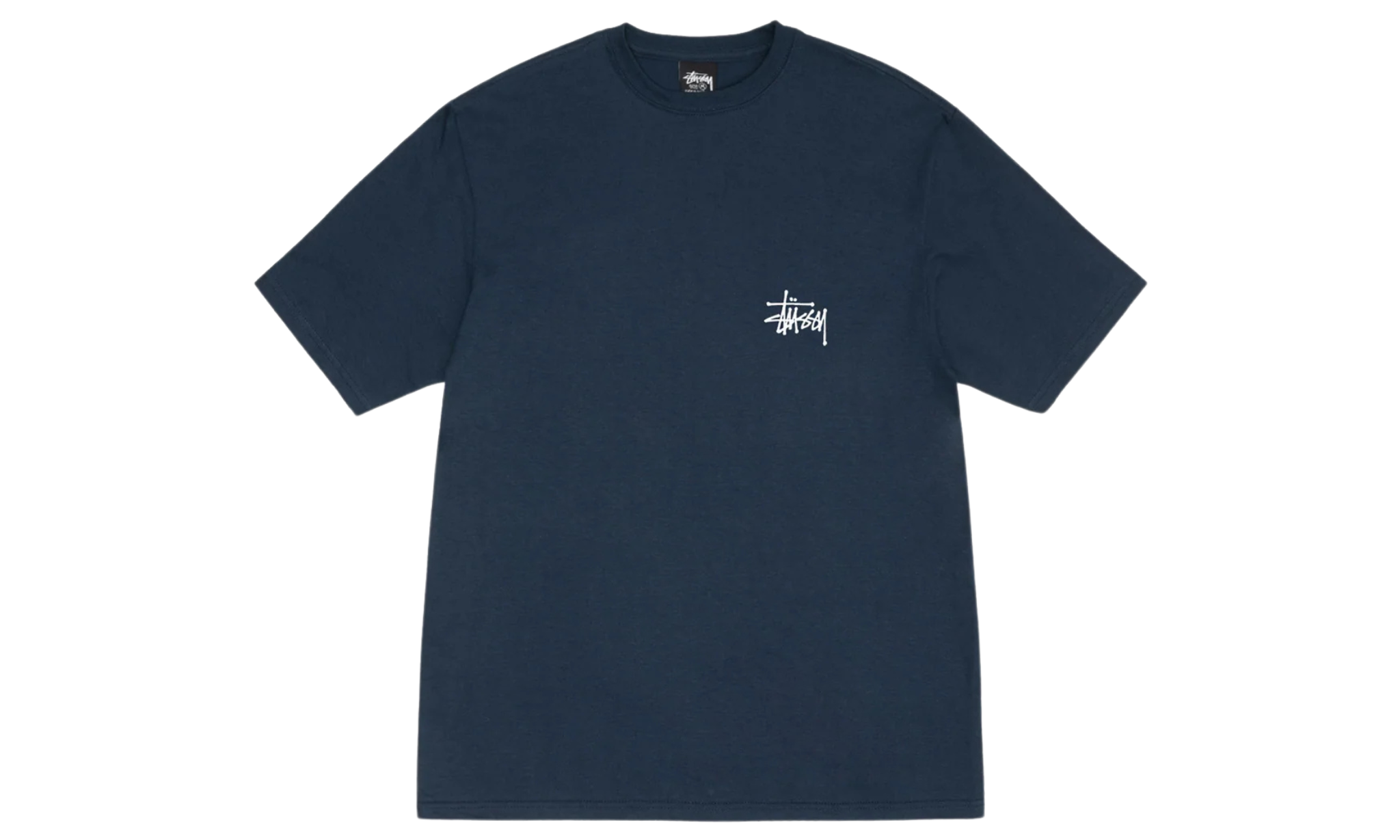 Tričko Stüssy Basic Tee Navy - SneakerDefinition