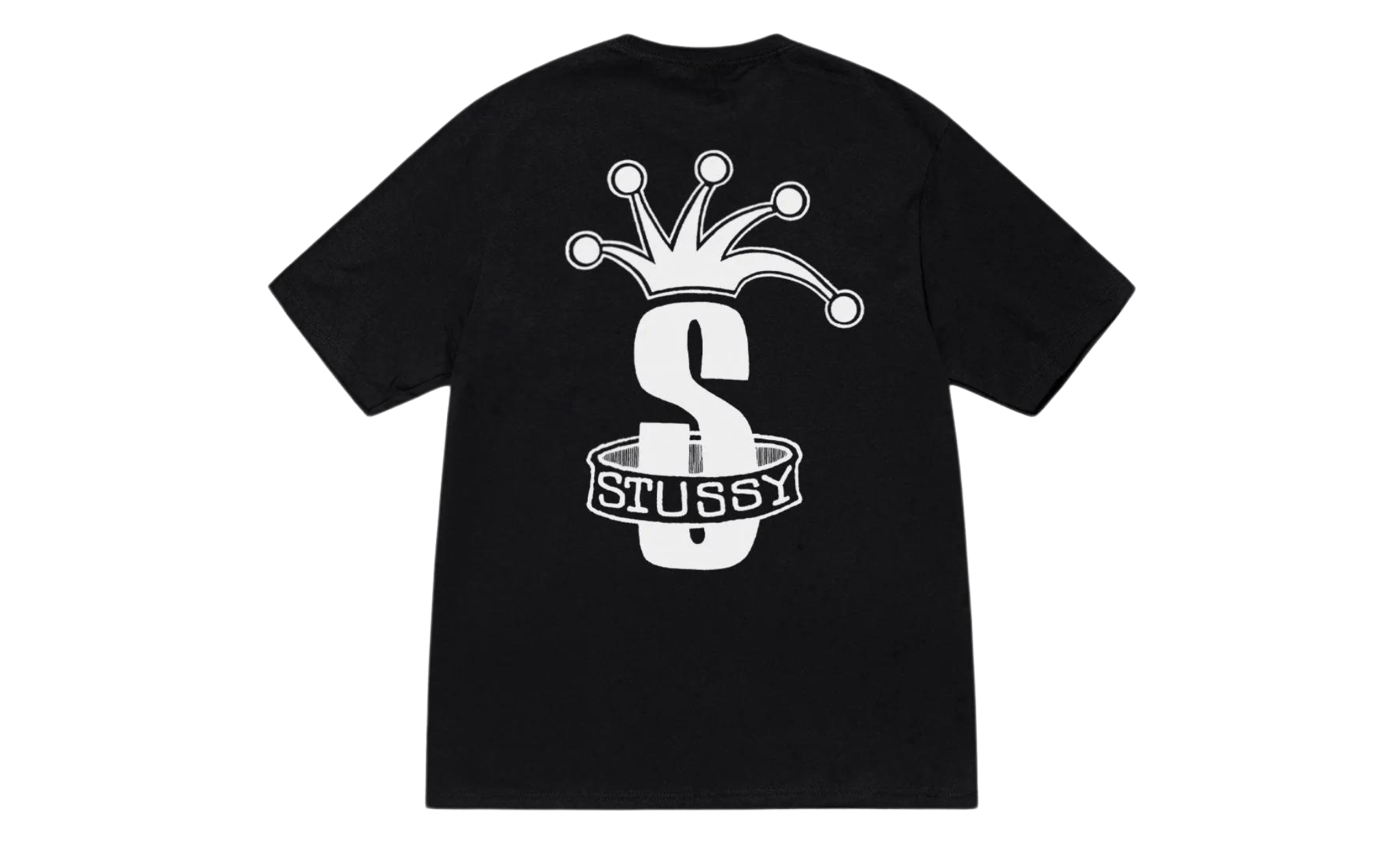 Tričko Stüssy Crown Band Tee Black - SneakerDefinition