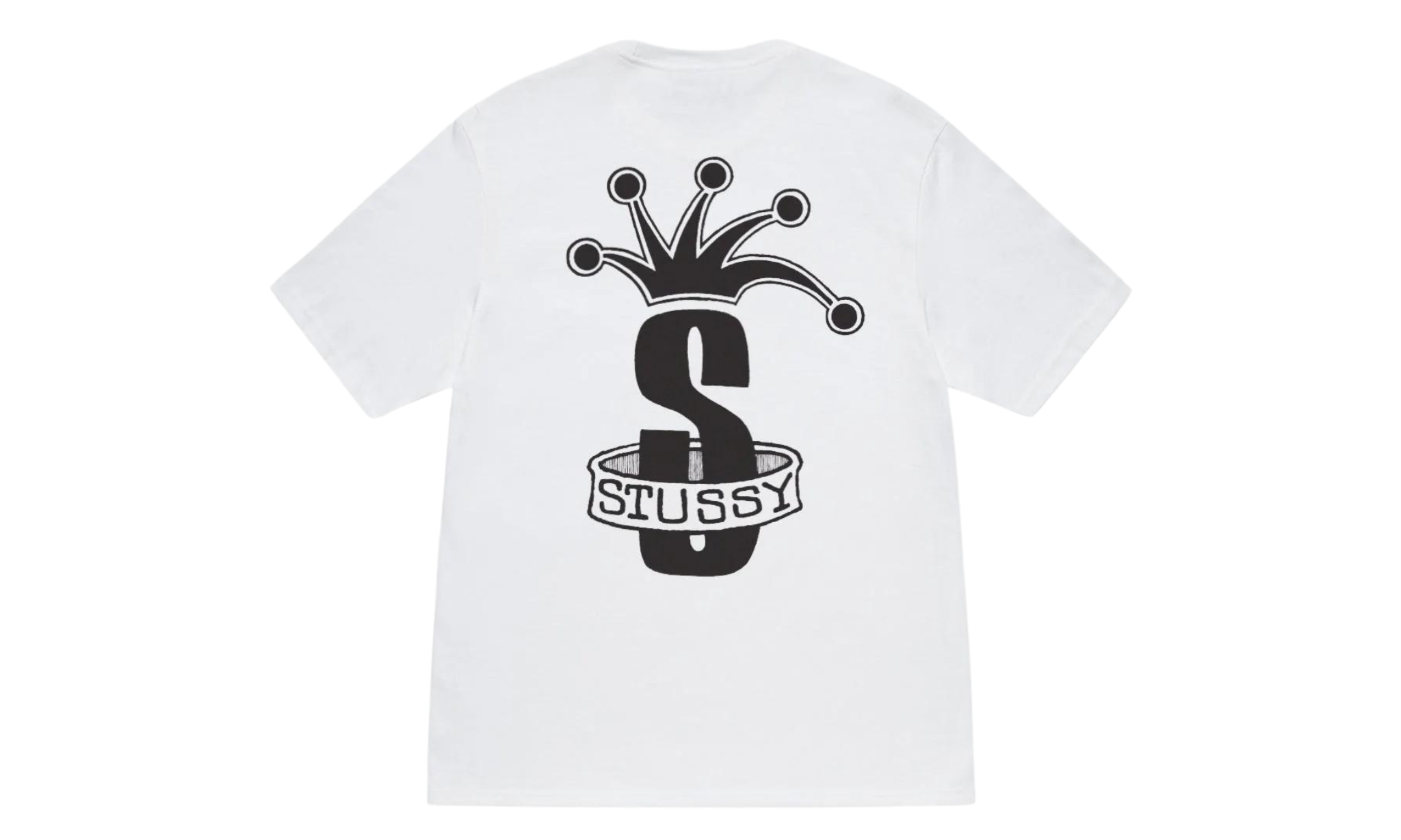 Tričko Stüssy Crown Band Tee White - SneakerDefinition