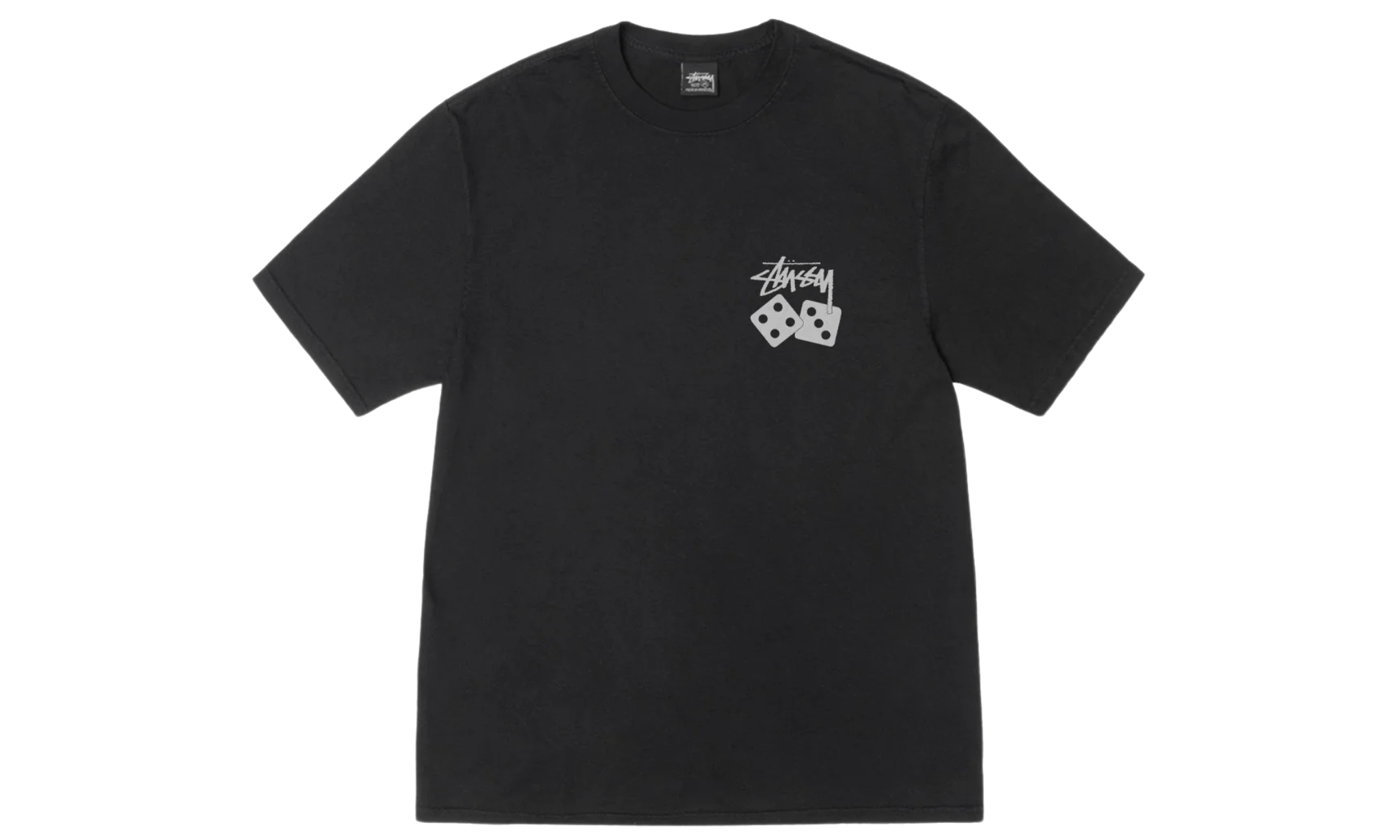 Tričko Stüssy Dice Tee Pigment Dyed Black - SneakerDefinition