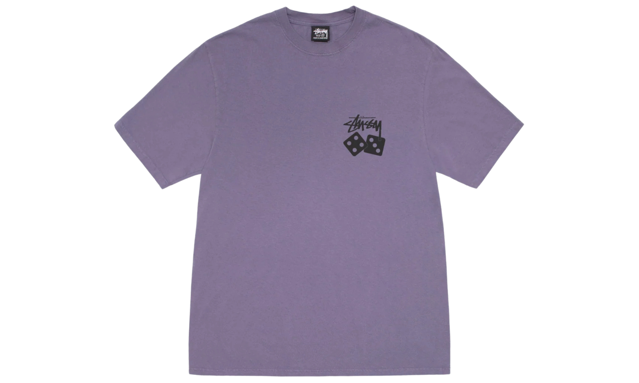 Tričko Stüssy Dice Tee Pigment Dyed Grape - SneakerDefinition