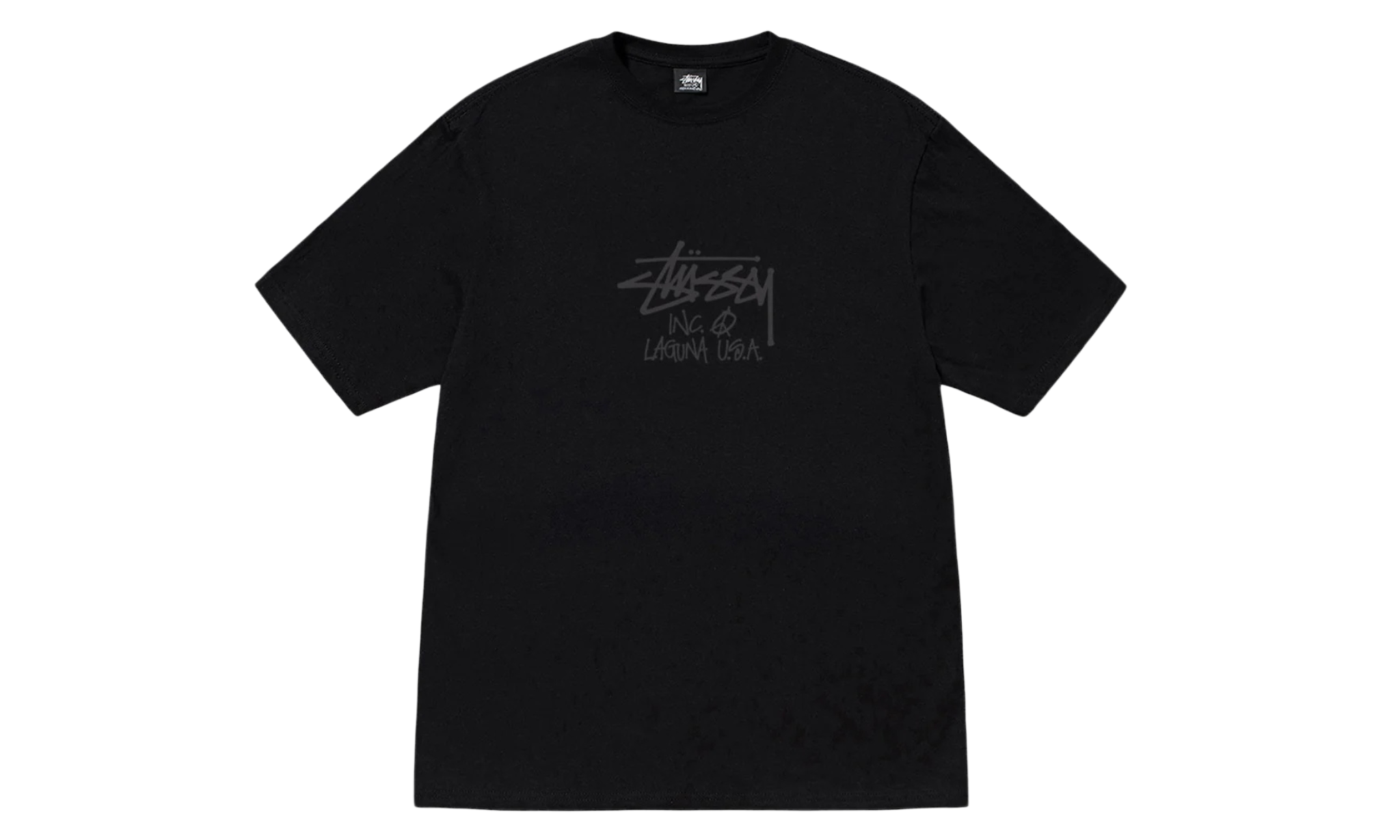 Tričko Stüssy Laguna USA Tee Pigment Dyed Black - SneakerDefinition