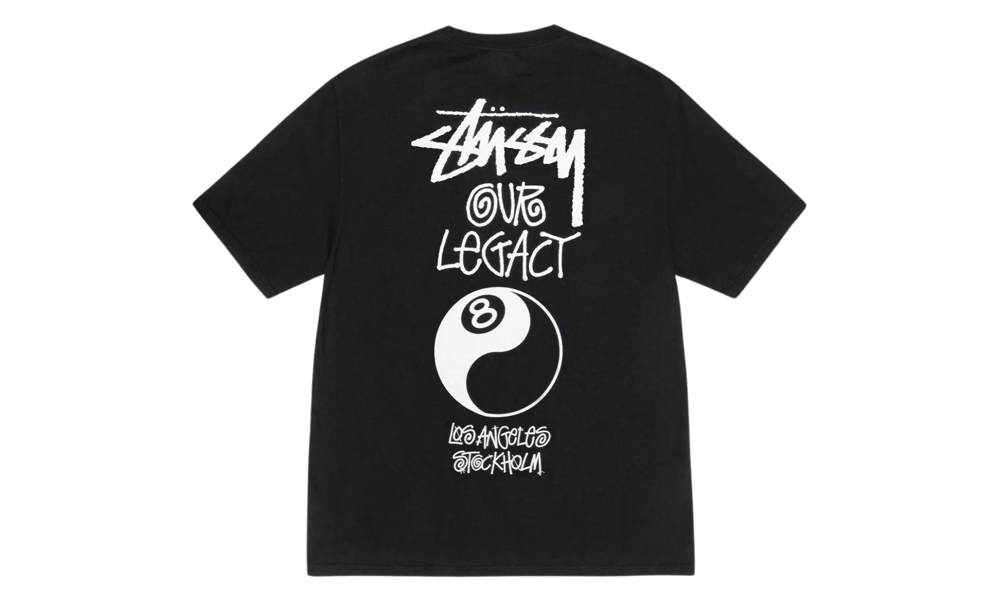 Tričko Stüssy Our Legacy Work Shop 8 Ball Yin Yang Tee Pigment Dyed - SneakerDefinition